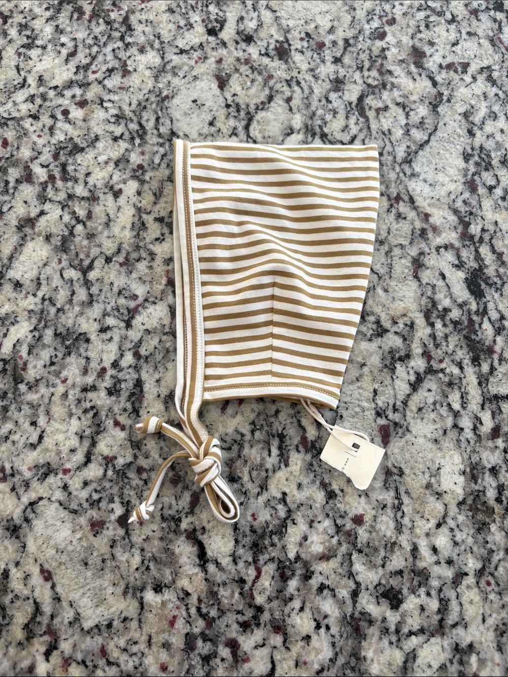 Quincy Mae Honey Stripe Pixie Bonnet